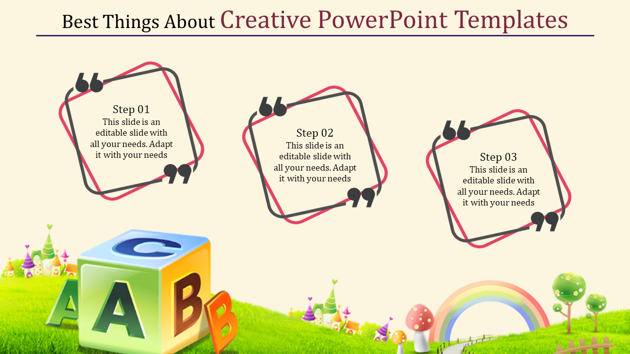 Incredible Creative PowerPoint Templates With Text Boxes
